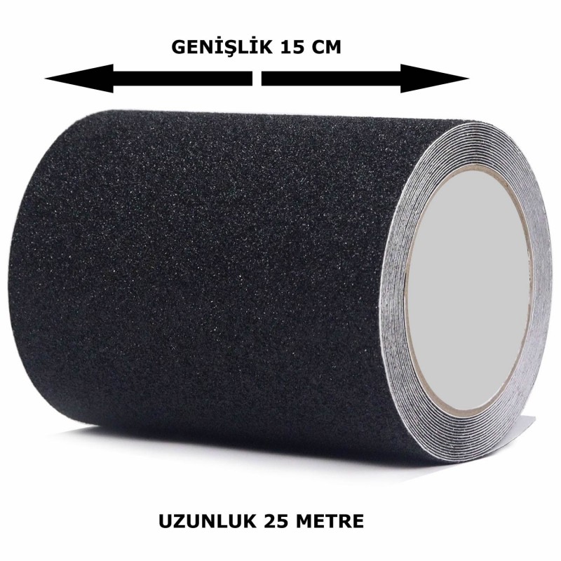 Merdiven Kaydırmaz Bant 25 Metre 15 cm
