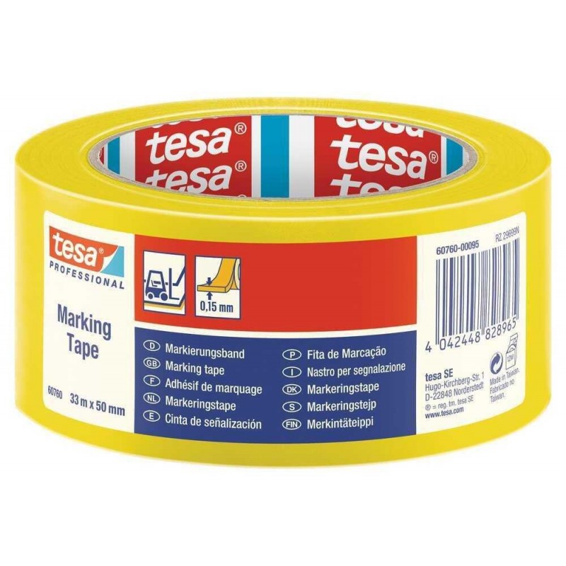 Tesa 60760 Yer İşaretleme İkaz Bandı Sarı 33mm x 50mt